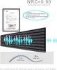 94.4×23.6 Inch AKUSLAT Black Ebony Sound-Absorbing Felt Board 3D Sound Proof Decorative Acoustic Panels Wood Interior 2 Pack