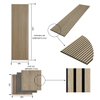 AKUSLAT 23.62*23.62*0.82inch Acoustic wood paneling for Apartmen Enhance quality soundproofing Improve spatial effects