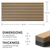 43.3*23.6inch Acoustic Panels for Walls Interior Decorative Wood Wall Cladding