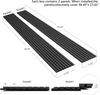 94.4×23.6 Inch AKUSLAT Black Ebony Sound-Absorbing Felt Board 3D Sound Proof Decorative Acoustic Panels Wood Interior 2 Pack