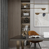 AKUSLAT 2400mm Two Pieces of Walnut Wall Panel Felt Acoustic Wall Decorative Wood Wall Salt Acoustic Panels For Apartment