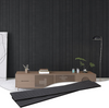 94.4×23.6 Inch AKUSLAT Black Ebony Sound-Absorbing Felt Board 3D Sound Proof Decorative Acoustic Panels Wood Interior 2 Pack