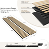 AKUSLAT 94.49” X 23.62” Environment Friendly 3d Model Design Sound Proof Wooden Wall Decorative Oak Acoustic Ceiling Panels